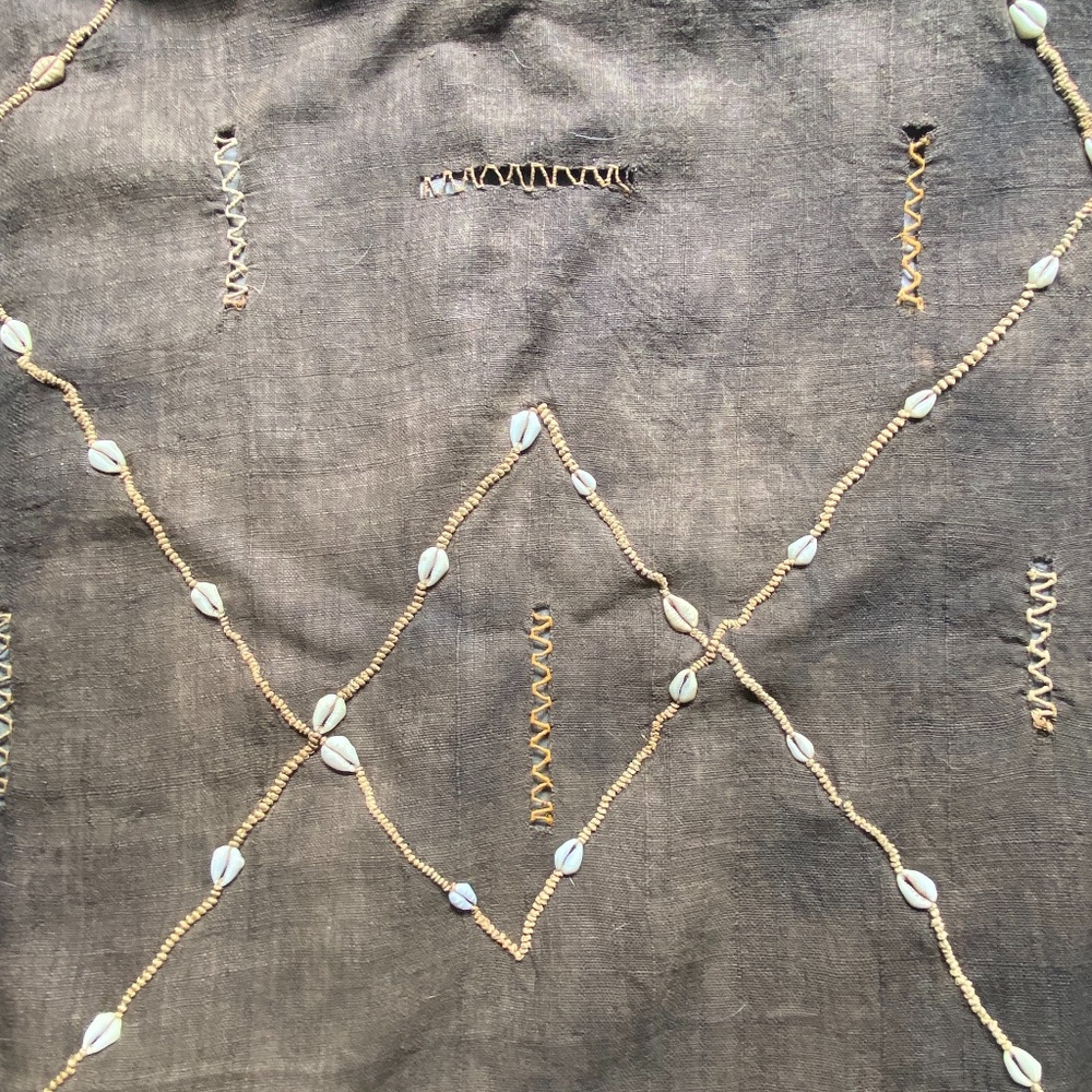 Handmade African Kuba Cloth Textile Runner